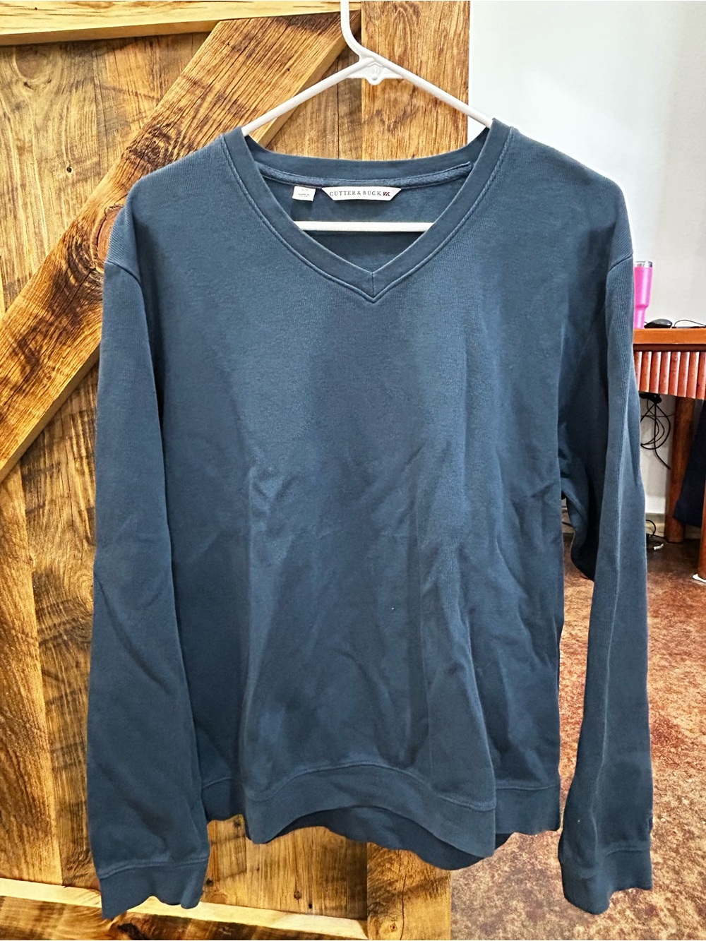 Cutter & Buck Men's V-Neck Sweater - Dark Teal